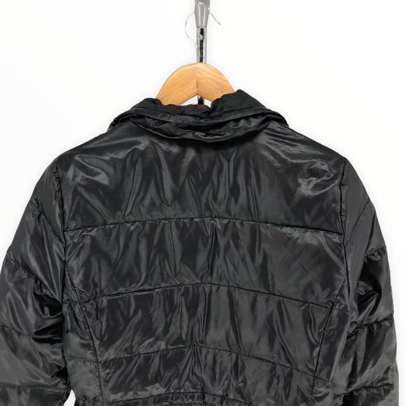 Ralph Lauren Active Black Puffer Jacket Zip Front Long Sleeve Aztec size XS - Picture 5 of 16